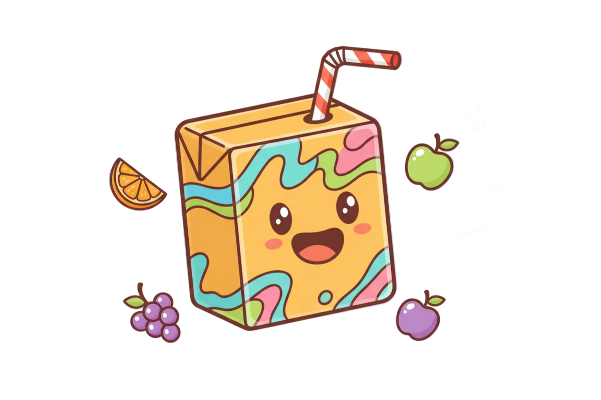 Colourful juicebox